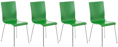 Set van 4 Pipi bezoekersstoelen Groen