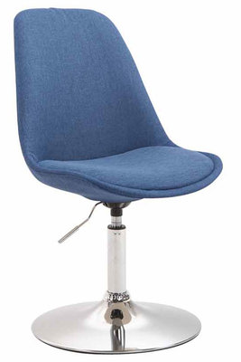 Eetkamerstoel Maverick stof Blauw,Chroom