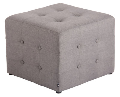 Hocker Melbuorne stof Grijs