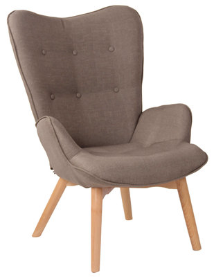 Lounger Darhum stof Taupe