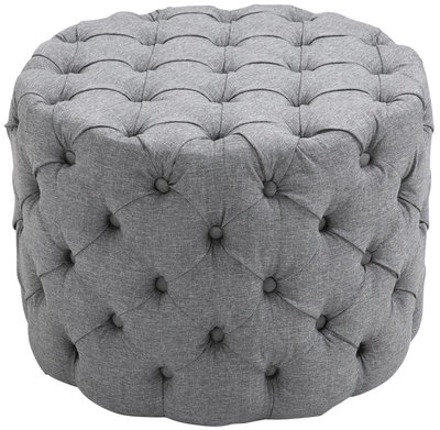 Hocker Drinca Stof Grijs,L