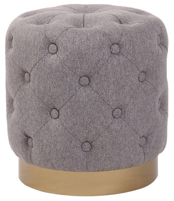 Hocker Nieli Grijs,Stoff