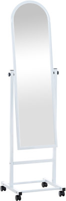 Ivoer staande spiegel Wit