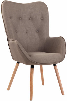 Lounger Oshfard Stof Taupe,natura