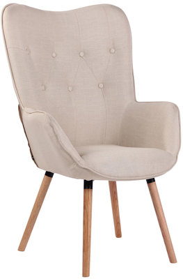 Lounger Oshfard Stof Creme,natura