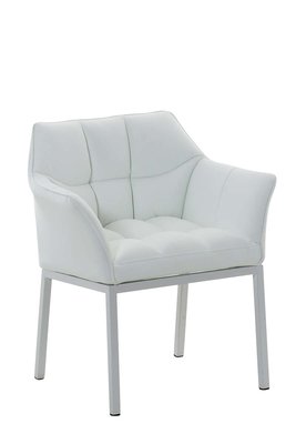Eetkamerstoel Octavia Kunstleder Wit,Wit