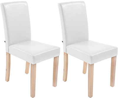 Set van 2 eetkamerstoelen Ani  Kunstleer Wit