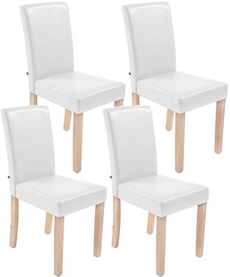 Set van 4 eetkamerstoelen Ani  Kunstleer Wit
