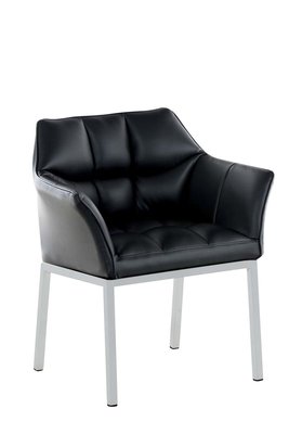 Eetkamerstoel Octavia Kunstleder Zwart,Wit