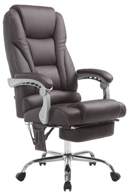 Picifac bureaustoel met massagefunctie V2 kunstleer Bruin
