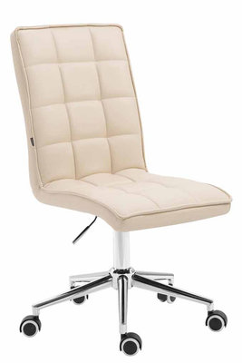 Bureaustoel Pikeng V2 kunstleer Creme