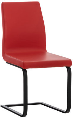 Eetkamerstoel Billia Rood,Kunstleder