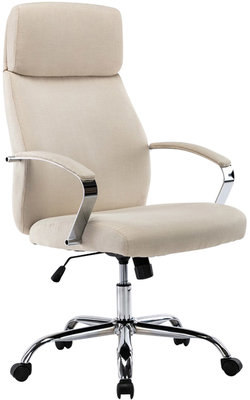 Bureaustoel Fora XL Creme,Stoff