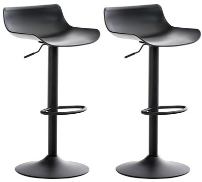 Set van 2 barkrukken Oviera Zwart