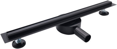 Douchegoot Comfort Slim Zwart,500 mm