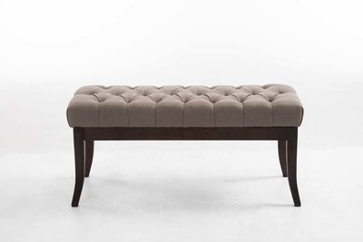 Bank Remsas stof Taupe,100 cm