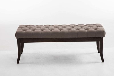 Bank Remsas stof Taupe,120 cm