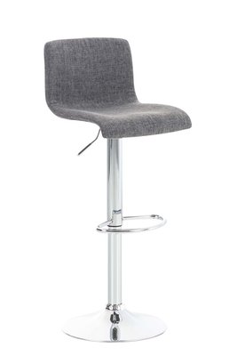 Set van 2 barkrukken Heovor stof Grijs,Chroom