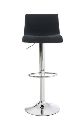 Set van 2 barkrukken Heovor stof Zwart,Chroom