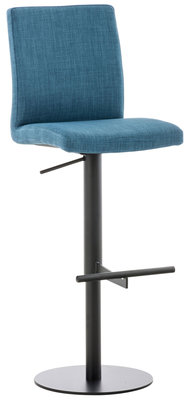 Barkruk Cidaz stof Zwart,Blauw