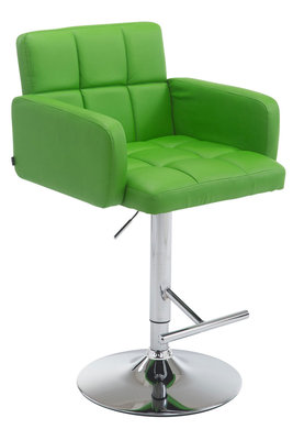 Barkruk Les Engalos Groen,Chroom