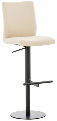 Barkruk Cidaz stof Zwart,Creme