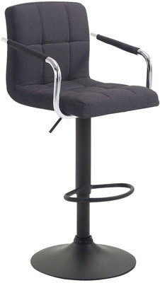 Barkruk Leca V2 Stof Zwart,Zwart
