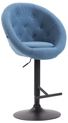 Barkruk Lindin V2 Stof Blauww,zwart