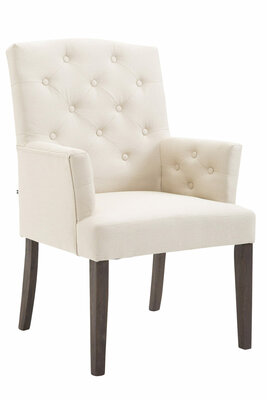 Eetkamerstoel Sagur Stof antiek,Creme