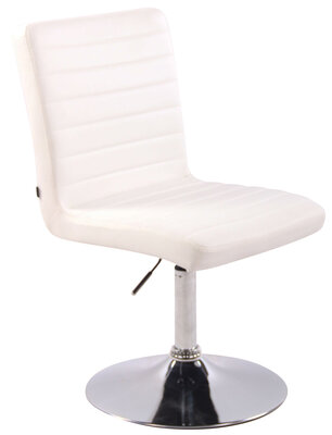 Eetkamerstoel Alves kunstleer wit, Wit