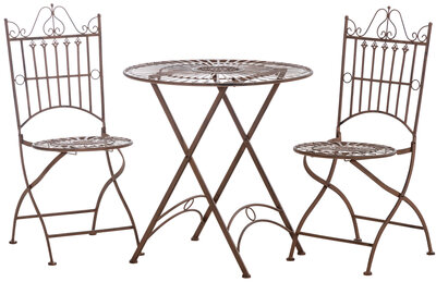 Bistro set Tagel antiek bruin, Bruin