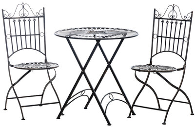 Bistro set Tagel bronzen,