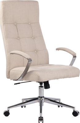 Bureaustoel Fann Creme,Stof