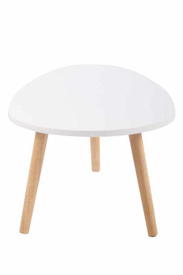 Bijzettafel Herning wit,90 cm, Wit