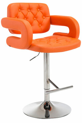 Barkruk Diblun oranje,chroom, Oranje