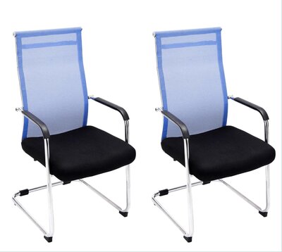 Set van 2 Eetkamerstoelen Brande Blauww