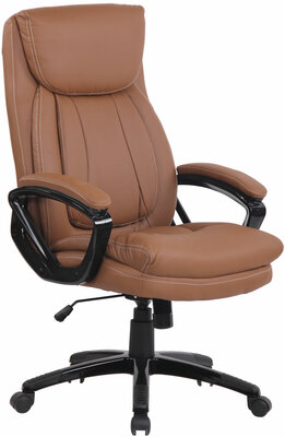 Bureuastoel XL Plotan licht bruin, Bruin