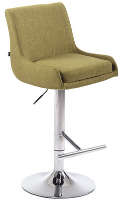 Barkruk Cleb Stof groen,chroom, Groen
