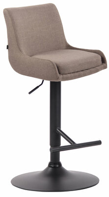 Barkruk Cleb Stof Taupe,zwart