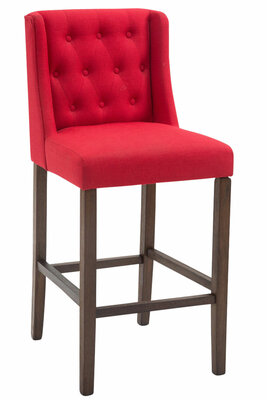 Barkruk Cissindri Stof rood,antiek donker, Rood