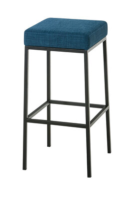Barkruk Mantreol 80 Stof Blauww,zwart