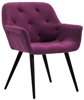 Eetkamerstoel Longfard purper,Stof, Paars