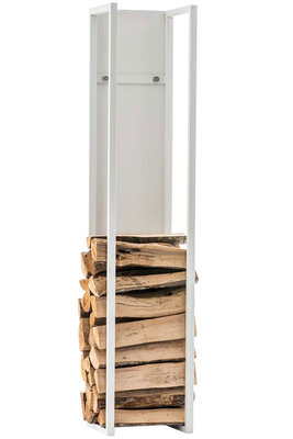 Brandhoutrek Spirk mat wit,120 cm, Wit