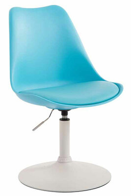Eetkamerstoel Maverick kunststof wit,Blauww