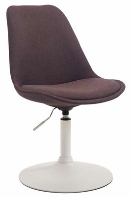 Eetkamerstoel Maverick stof bruin,wit, Bruin