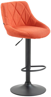 Barkruk Lozia Stof oranje,zwart, Oranje