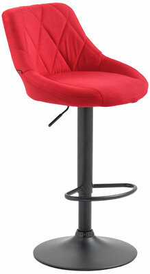 Barkruk Lozia Stof rood,zwart, Rood
