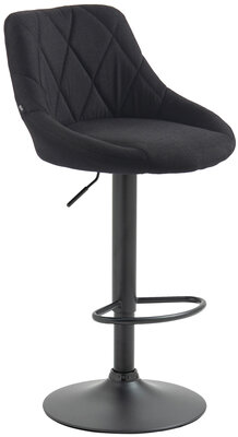 Barkruk Lozia Stof zwart,zwart, Zwart