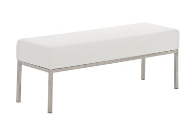 Driezitsbank Limigi 120x40 wit, Wit