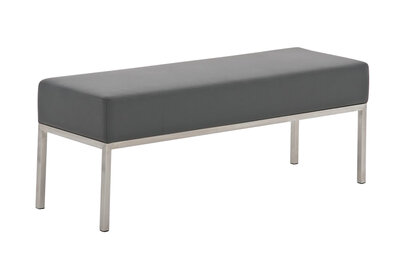 Driezitsbank Limigi 120x40 grijs, Grijs